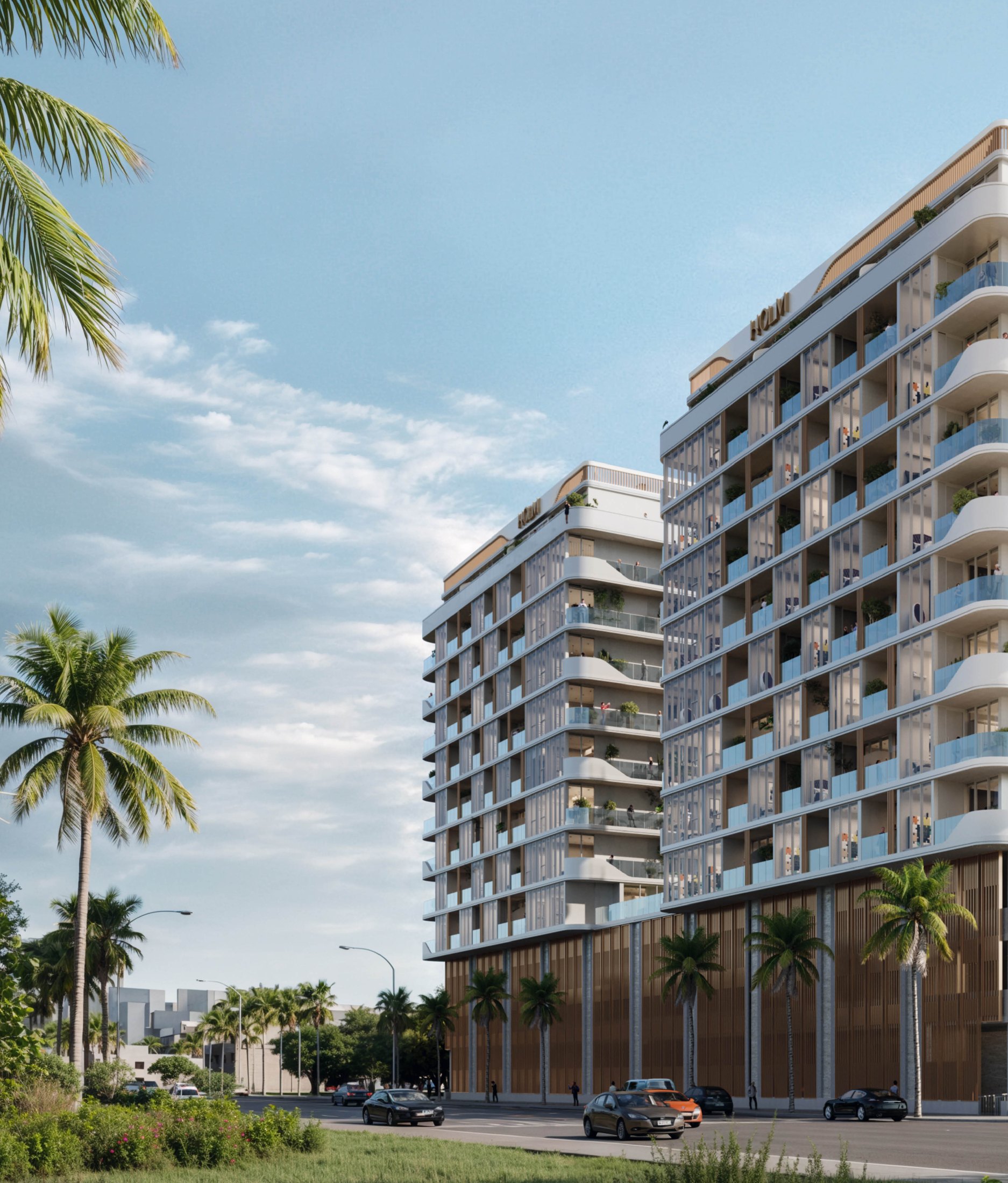 HOLM Development โ Twin towers facade
