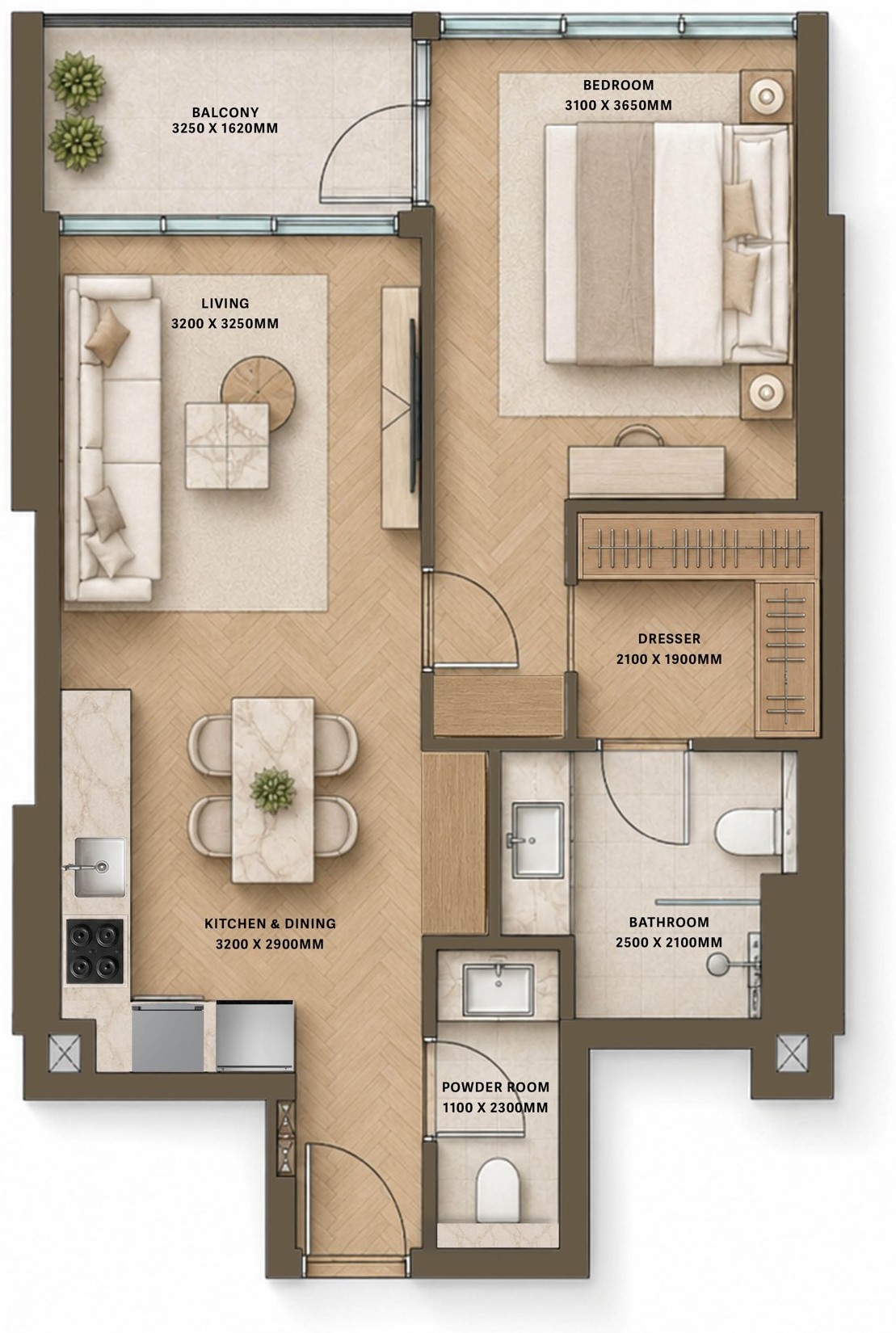 HOLM 3 โ 1 bedroom
